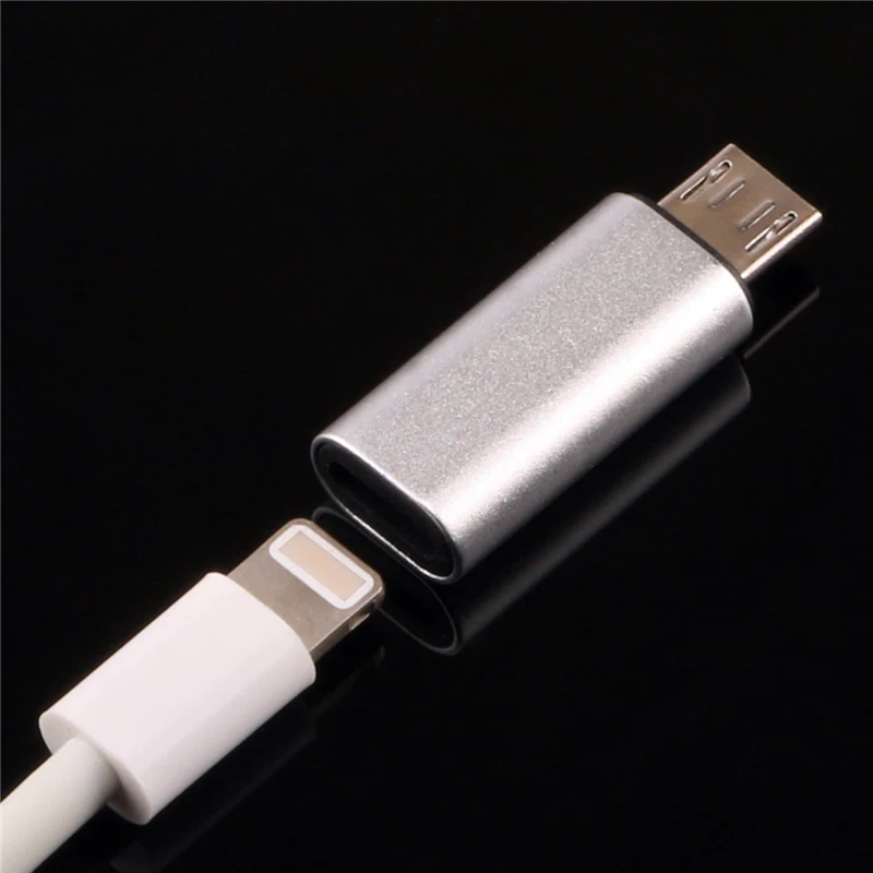 Микро usb адаптер для зарядки быстрая передача данных Мини Женский 8Pin к штекеру микро USB кабель конвертер для Android телефон адаптер