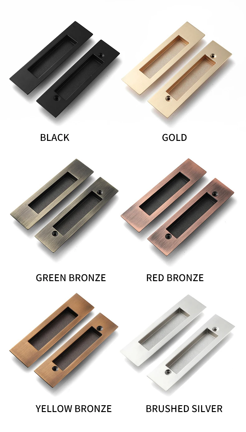 de porte coulissante en alliage de zinc pour chambre pièces