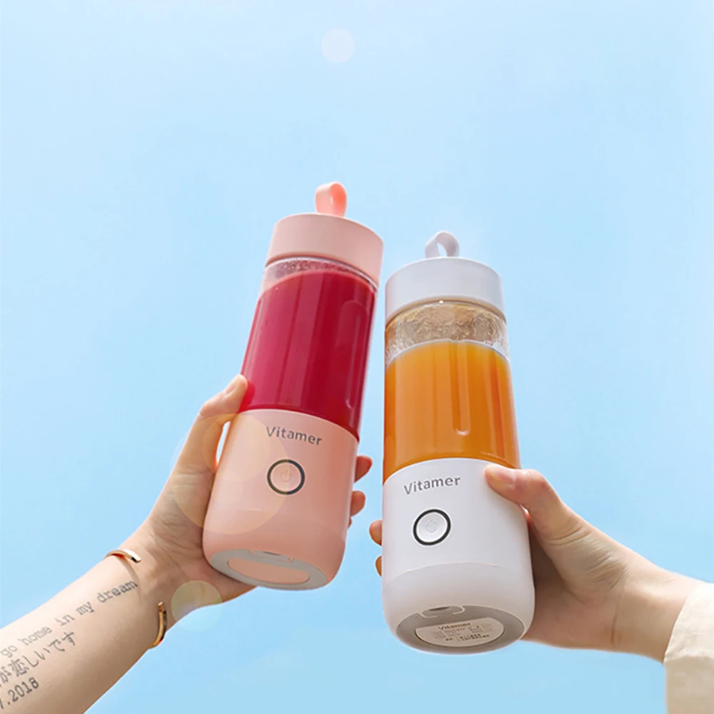 Портативная электрическая мини соковыжималка для фруктов 350 мл|Соковыжималки| |