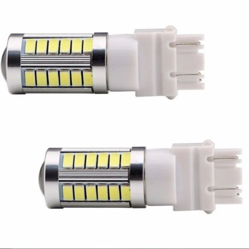 33SMD светодиодный светильник для скутера, трейлера, автомобиля, поворотник, стоп-сигнал, боковой маркер, 8000 K, резервный, T25, задний