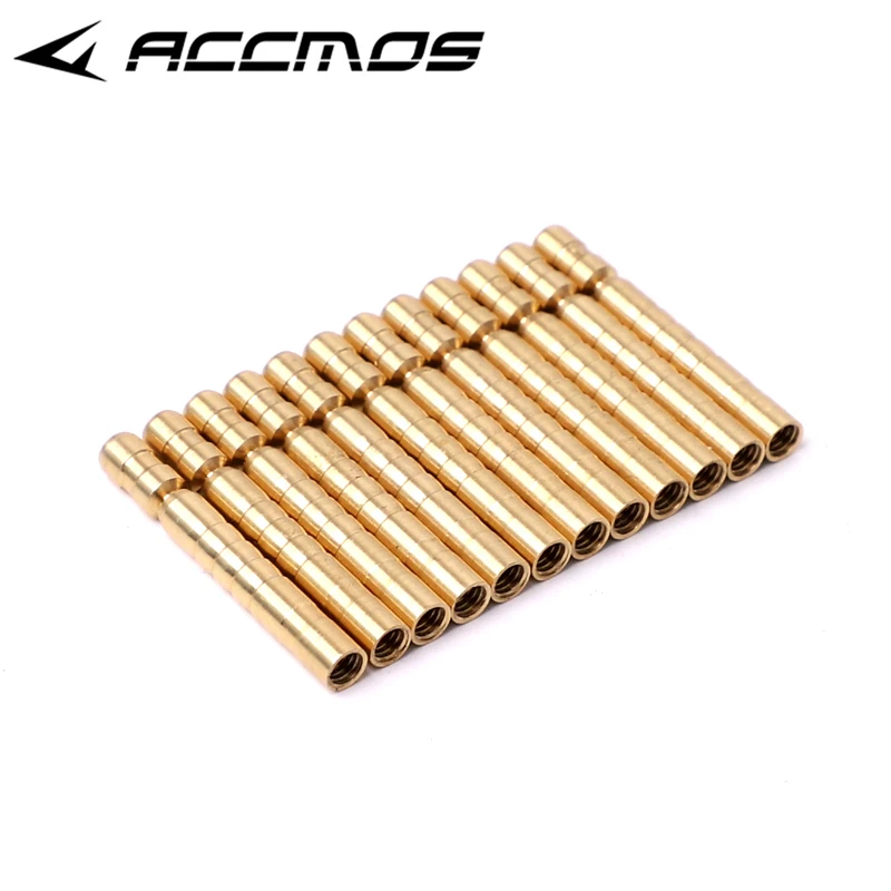 12/24/50pcs Archery Arrow Insert Copper 75grain 5.2mm Carbon Rod Arrow Shaft Replacement Arrowhead 10 50pcs lot m5m6m8 brass insert nut injection molding copper knurled thread inserts nut 1240