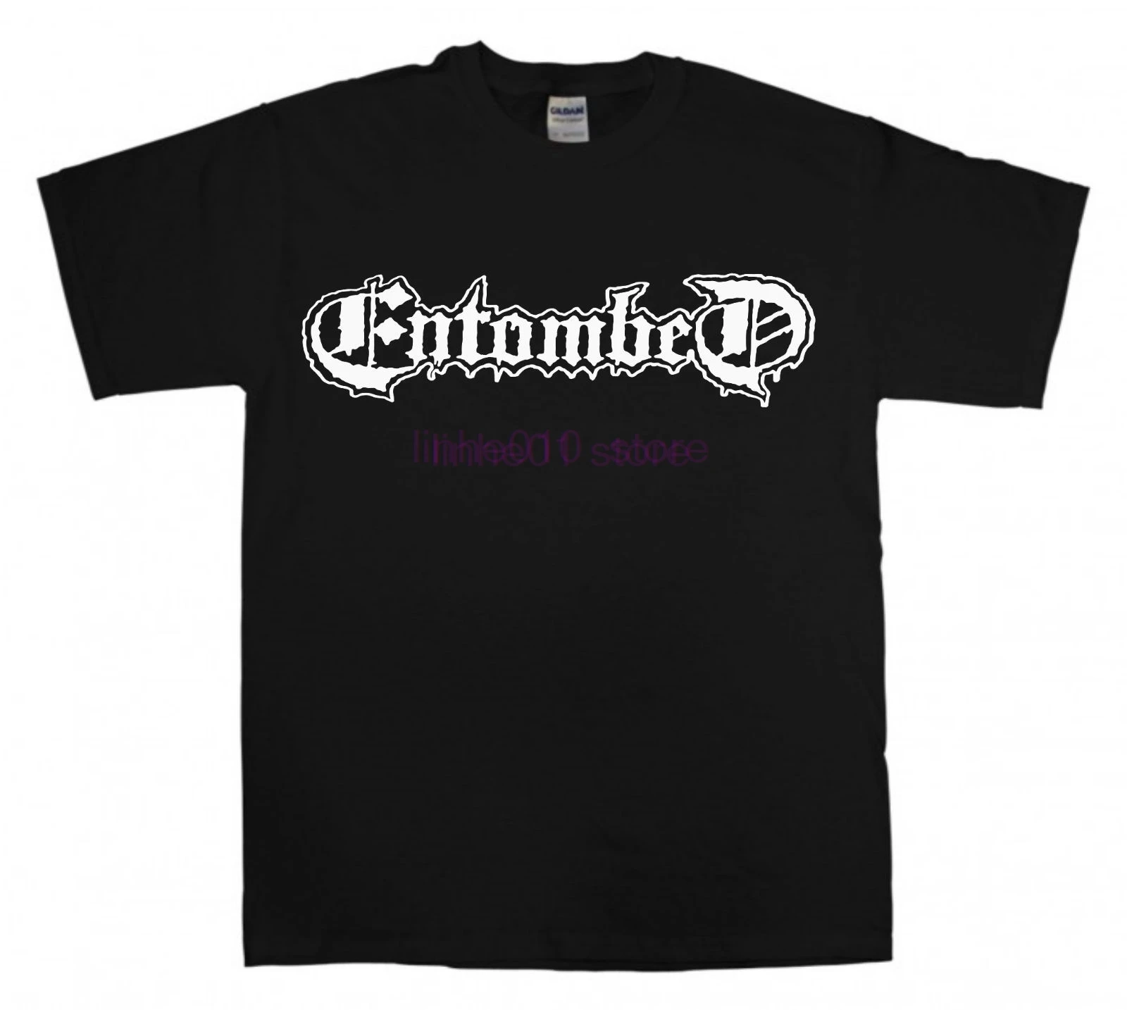 Мужская футболка ENTOMBED черная с надписью demember Benediction модная Классическая