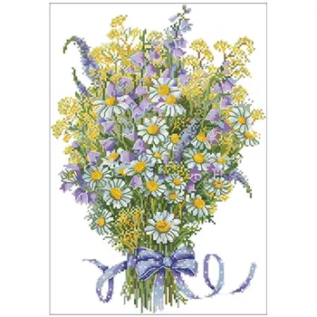

Summer flower patterns Counted Cross Stitch 11CT 14CT 18CT DIY Chinese Cross Stitch Kits Embroidery Needlework Sets