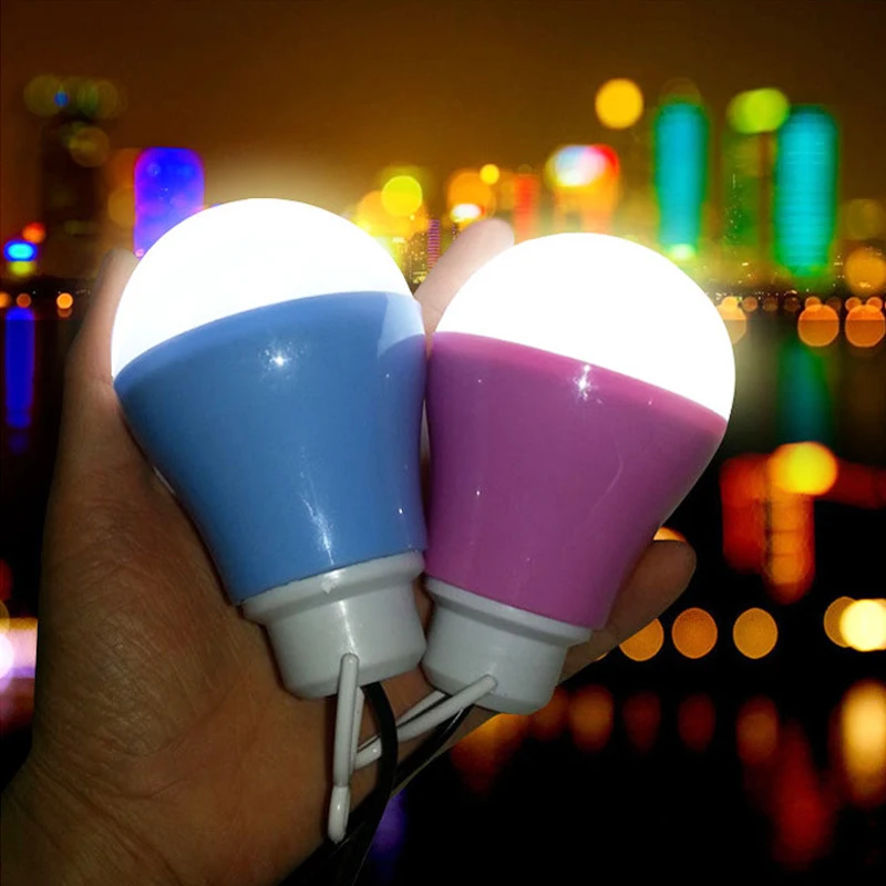 

5w USB LED Light bulbs Emergency Camping Lamp for Night Market for hiking camping Tent travel