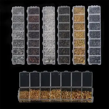 

1010pcs/set Open Jump Ring Open Ring Connectors DIY For Necklace Chain Jewelry Making sets Finding Accessories kits Wholesale