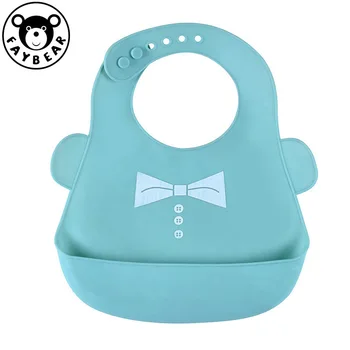 

Waterproof Baby Silicone Bibs Burp Cloths Toddler Kids Adjustable Feeding Apron Saliva Bandana Washable Roll Up Bib