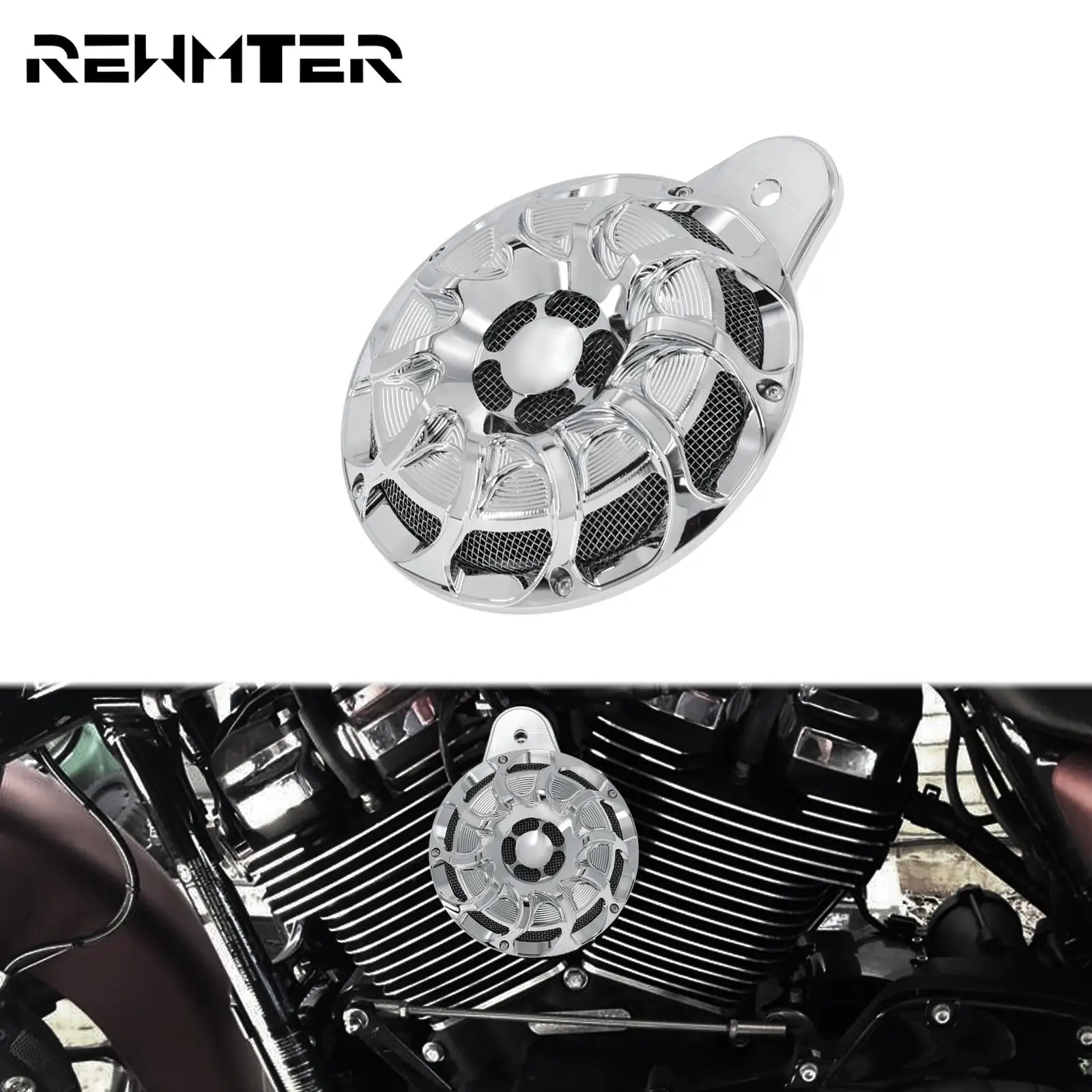 

Chrome Motorcycle CNC Horn Cover Speaker Horns Assembly For Harley Touring Big Twin Cam Street Glide 91-17 Sportster XL 07-18