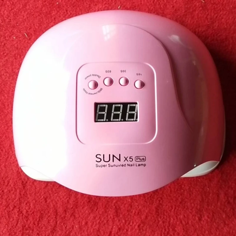 Pink 80W Uv Lamp Led Nail Lamp Nail Dryer for Curing Nail Gel Polish Sun Light Manicure Machine Timer Button Sensor Nail Art Too