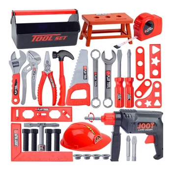 

Kids Educational Toys Simulation Repair Tools Toys Drill Plastic Game Learning Engineering Tool Toys Gifts 31Pce Storage Box Set