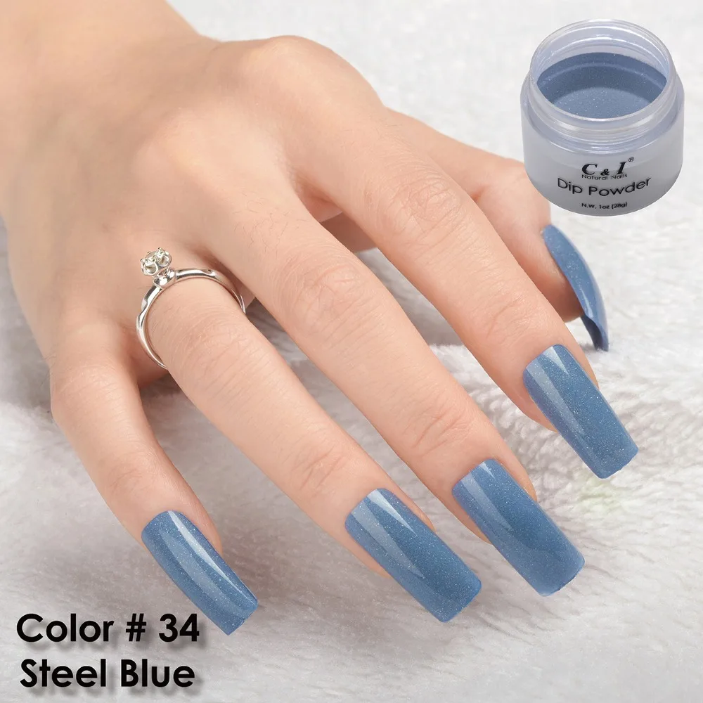 C&I Dip Powder Color # 34 Steel Blue 3