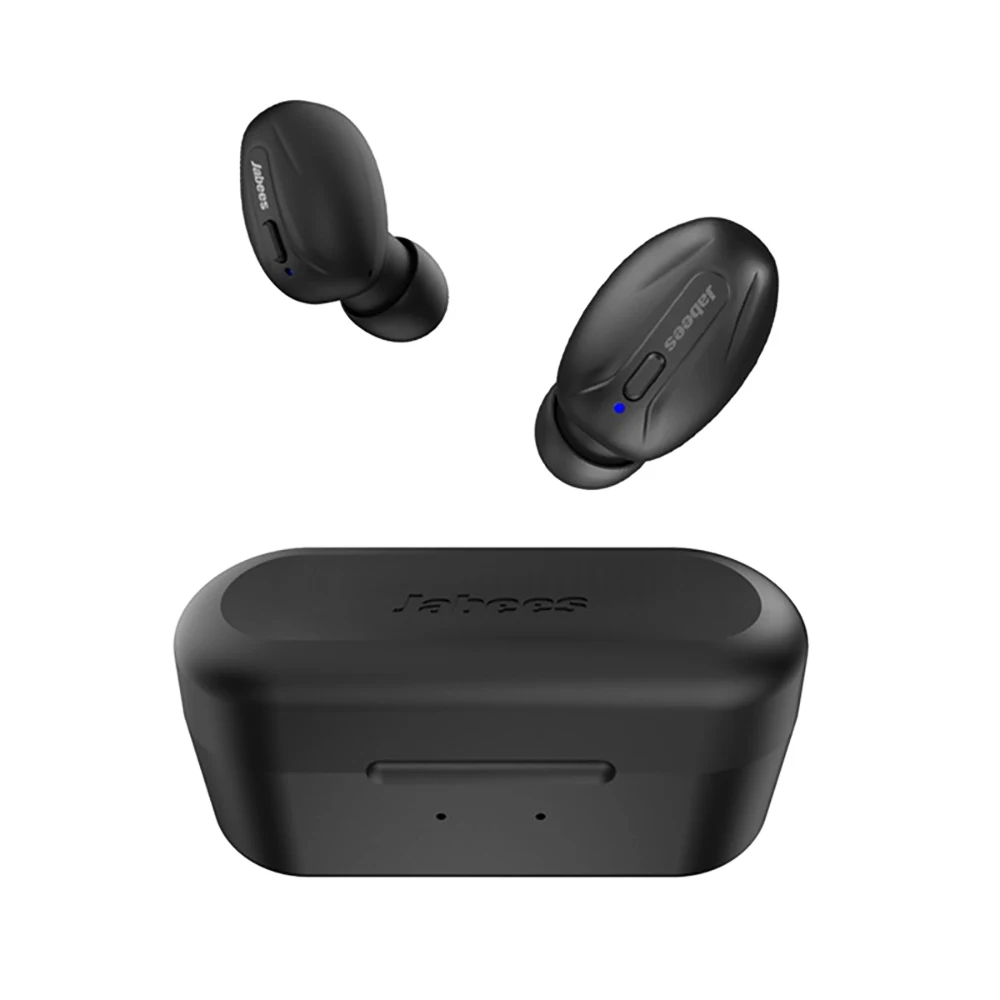Беспроводные наушники True Bass, спортивные Bluetooth наушники с шумоподавлением, TWS наушники с микрофоном, Беспроводная зарядка - Цвет: Black