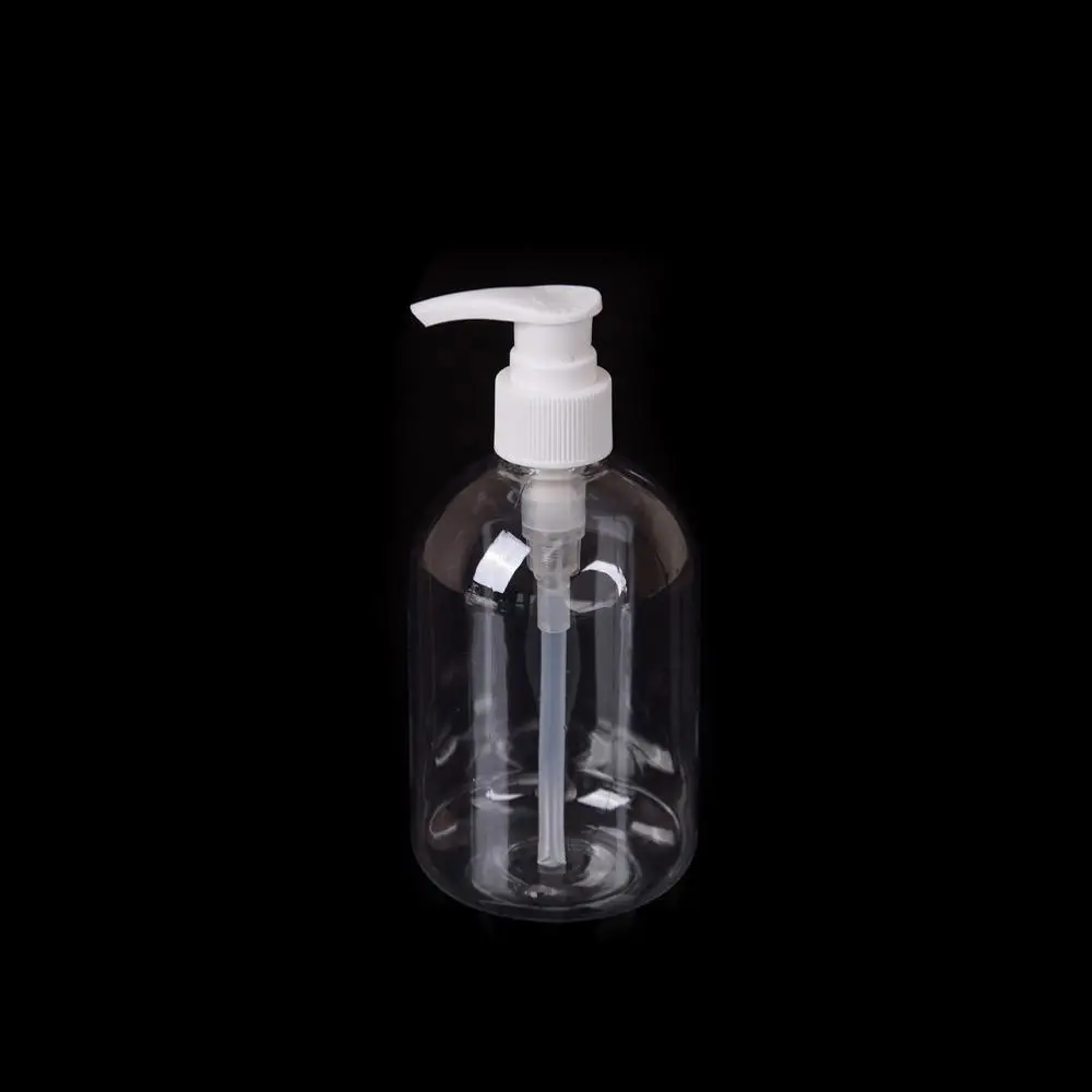 

350ml Plastic Bathroom Hotel Hand Pump Liquid Soap Dispenser Clear Make Up Shampoo Lotion Containers Cleanser Bottles