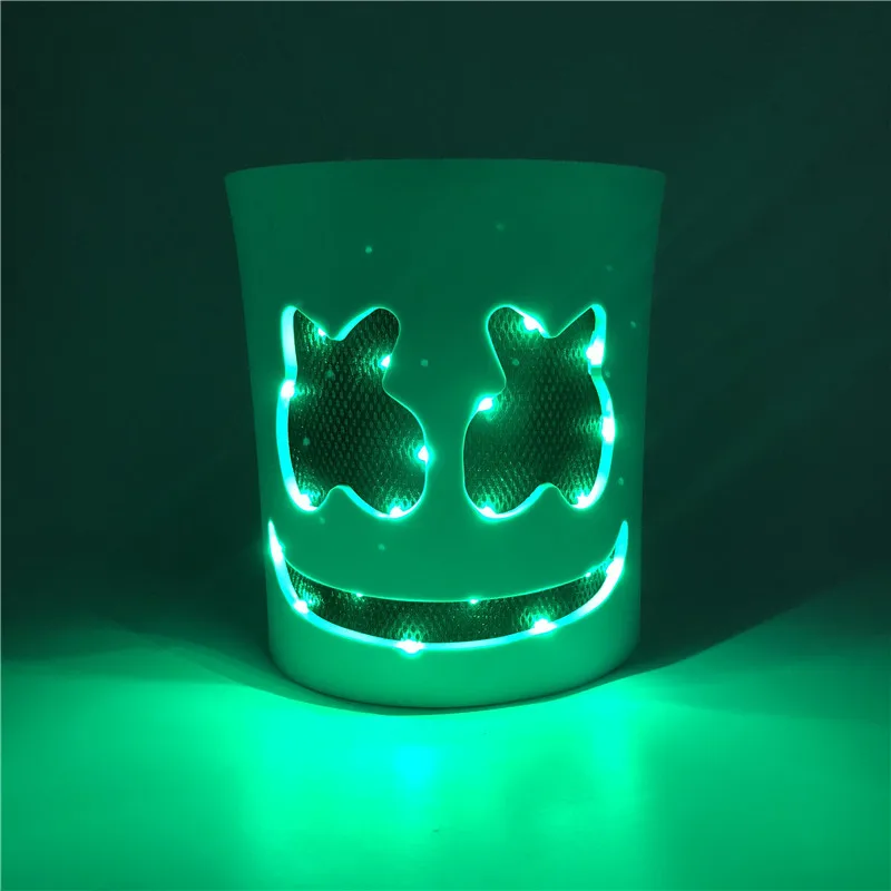 Cotton Candy Сияющий повязка на голову COS Электрический слогов ди-джей Marshmello повязка на голову к Хэллоуину