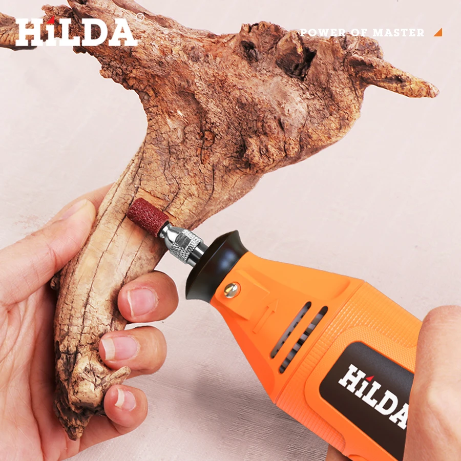 HILDA Electric Mini Drill Grinder Engraving Pen Mini Drill Electric Rotary Tool Grinding Machine Accessories