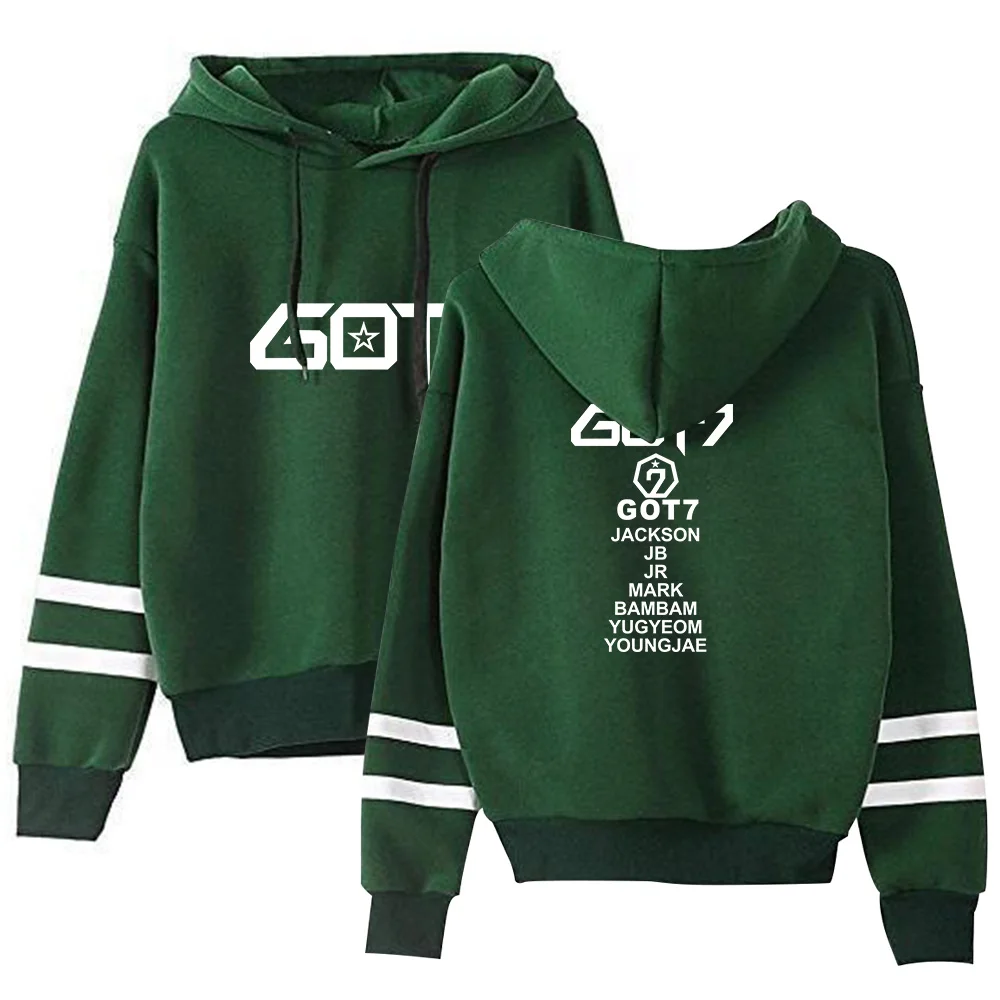 Новинка Kpop GOT7 толстовка с капюшоном женские толстовки с длинными рукавами толстовки модные повседневные осенние и зимние пуловеры S-2XL
