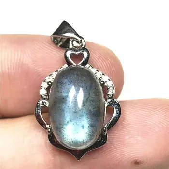 

Necklace Pendant Natural Labradorite Beads For Woman Lady Man Blue Light Crystal 14x10mm Crystal Moonstone Stone Jewelry AAAAA