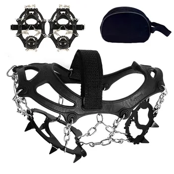 

M/L Size 1 Pair 12 Teeth Crampons Outdoor Mountaineering Hiking Antislip Ice Snow Shoe Spikes Shoe Skidproof Crampons