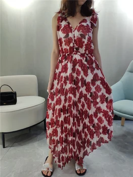 

Women Dress 2019 Autumn and Winter New Gorgeous Print Long Dress