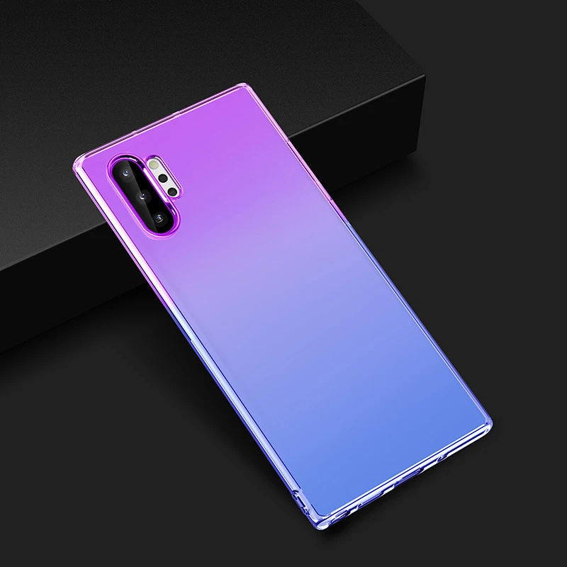 100 шт градиентный Мягкий ТПУ чехол для huawei P30 P20 Pro Lite mate 20 X Nova Y9 Honor 20i 8S 8X 8C ультра тонкий ударопрочный чехол