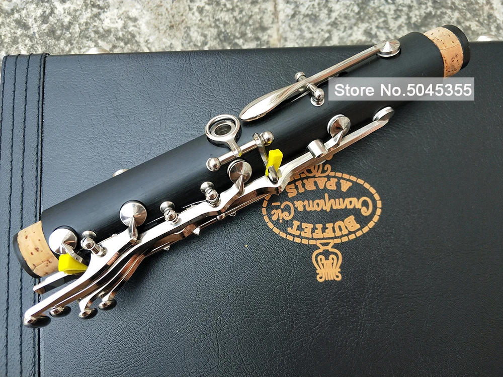 Clarinet et Crampon R13 Bb ebony Clarinete 18 Keys BC1131L-2-0) Nickel Key Silver Plated Clarinete