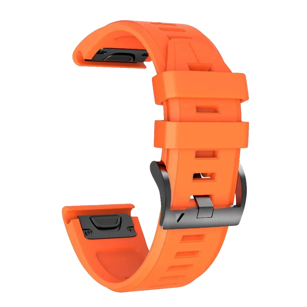 Enhanced Silicone Leather QuickFit Watch Strap - 26mm Wristband Bracelet