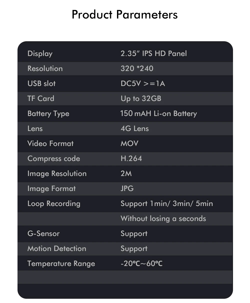 Xiaomi Mijia Mi Dash Cam Camera Anytek T99 1080P HD Driving Recorder G-sensor IPS Display F2.0 30 FPS Built-in speaker