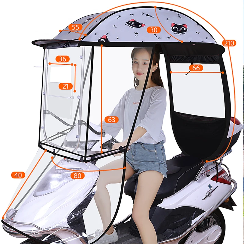 scooter parapluie moto moto voiture vélo électrique canopée pluie