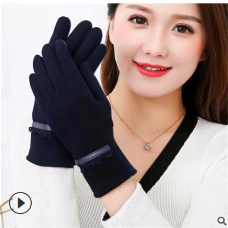 Кашемировые перчатки с сенсорным экраном ms осень/зима модные веселые для езды на