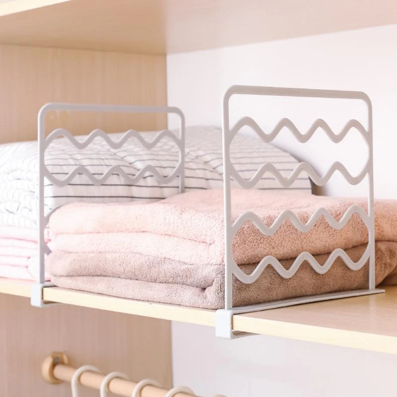 Separateur D Etagere En Fil Metallique 1 Piece Gain De Place Organisateur De Garde Robe Vetements Etagere De Rangement Organisateur De Tiroir Support D Armoire De Chambre A Coucher Aliexpress