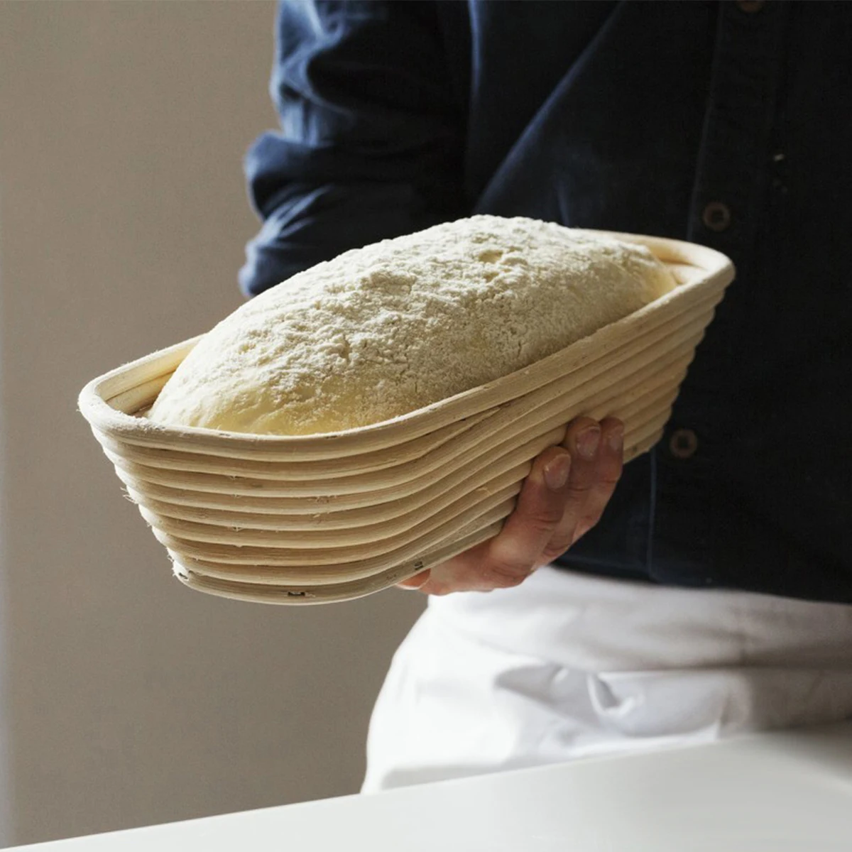 Rattan Brot Gärkorb Runde Proofing Backformen Aufbewahrungsschale Kochwerkzeuge 