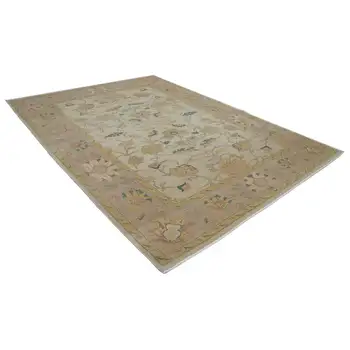 

242x330 Cm Beige Handmade Oushak Rug-8x11 Ft