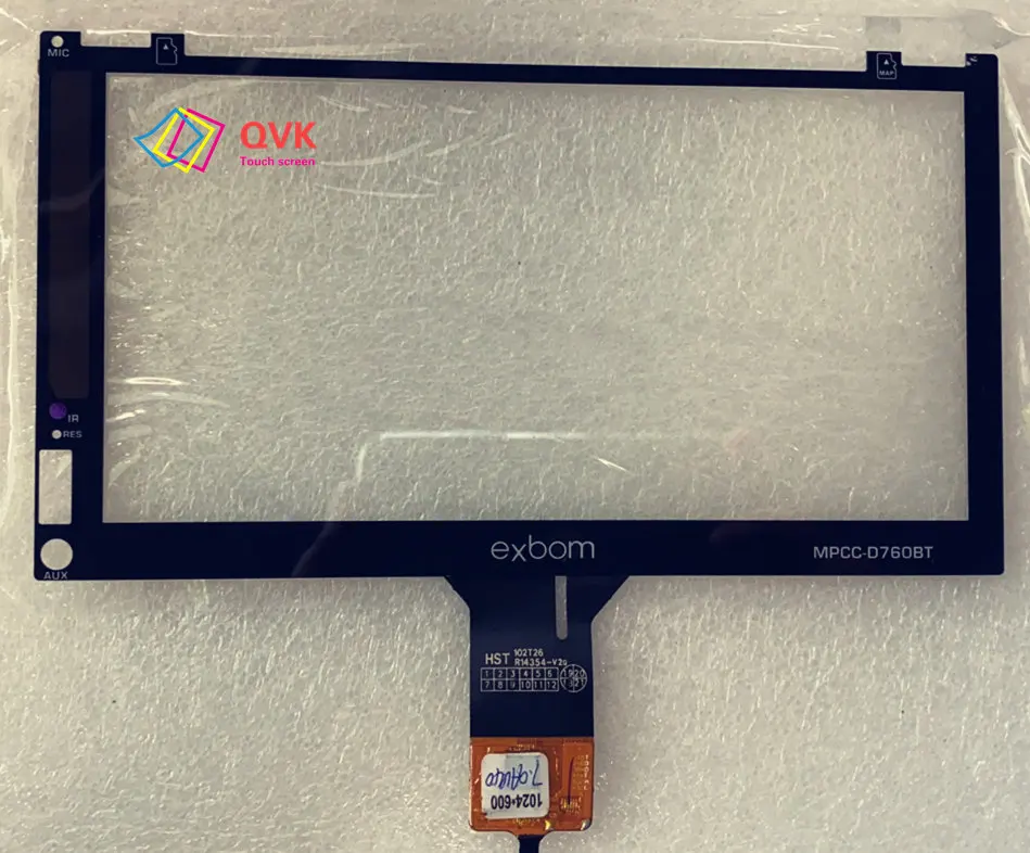 Новый сенсорный экран для Exbom MPCC-D760BT автомобильный навигатор GPS панель Замена