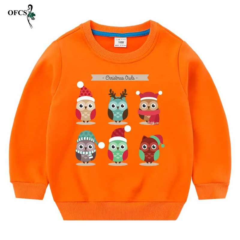 Autumn recreational sweater boy sets long-sleeved round collar fleece girl cartoon design candy color coat T-shirt retail coat