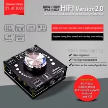 XY-AP100H 100W 8-26v Hi-Fi стерео Bluetooth цифровой усилитель мощности модуля tpa3116 | Электроника