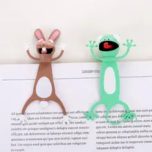 3D стерео мультфильм милые животные закладки Милая кошка, кролик Забавный студенческий подарок для детей