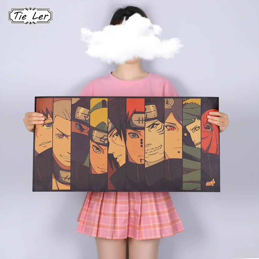 Wall-Stickers Decoration Kraft Poster Poster-Nostalgic Classic Character Retro Anime