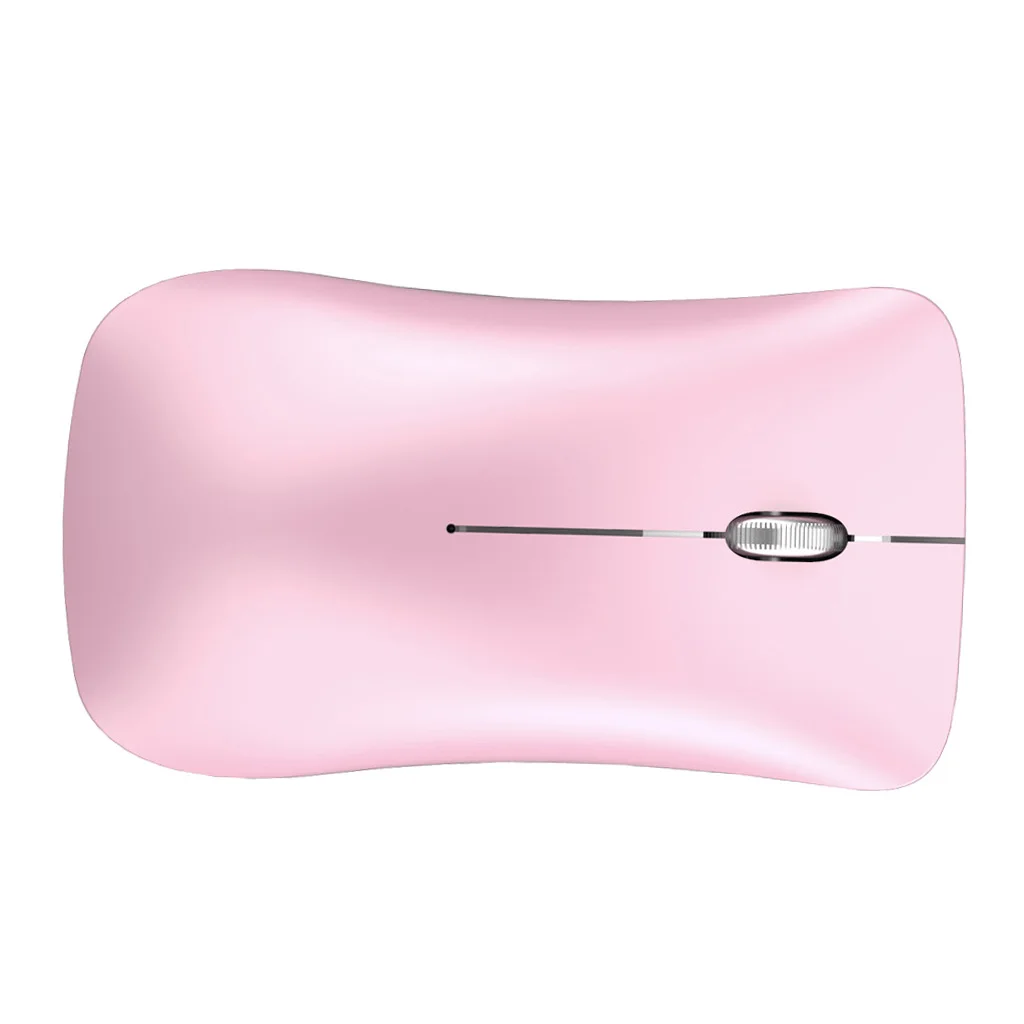 Беспроводная мышь, 2,4 ГГц USB Bluetooth 4,0 оптические беспроводные мыши, usb-приемник, 3 кнопки, 1600 dpi для ПК, ноутбука, розовый