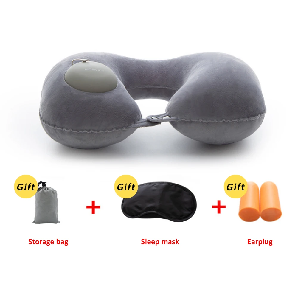 Портативная u-образная дорожная офисная Подушка для сна надувная подушка для отдыха подушка для шеи надувная дорожная подушка Автомобильная голова надувная подушка для отдыха - Цвет: 12