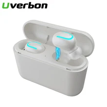 5,0 TWS мини беспроводные наушники с зарядным устройством 1500 мАч Bluetooth стерео наушники с глубоким басом спортивные водонепроницаемые наушники