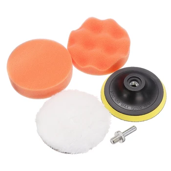 

Mayitr 4pcs Car Polish Polishing Buffer Pad Sponge Kit 4 inch M10 Drill Adapter Cleaning Polishing Tool