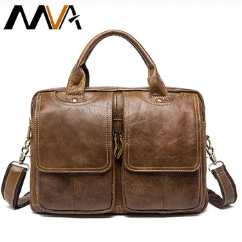 

MVA Men's Bag Genuine Leather Messenger Bag Men's Shoulder Bags for Men Big Totes Men Crossbody Bags Leather Man Handbags