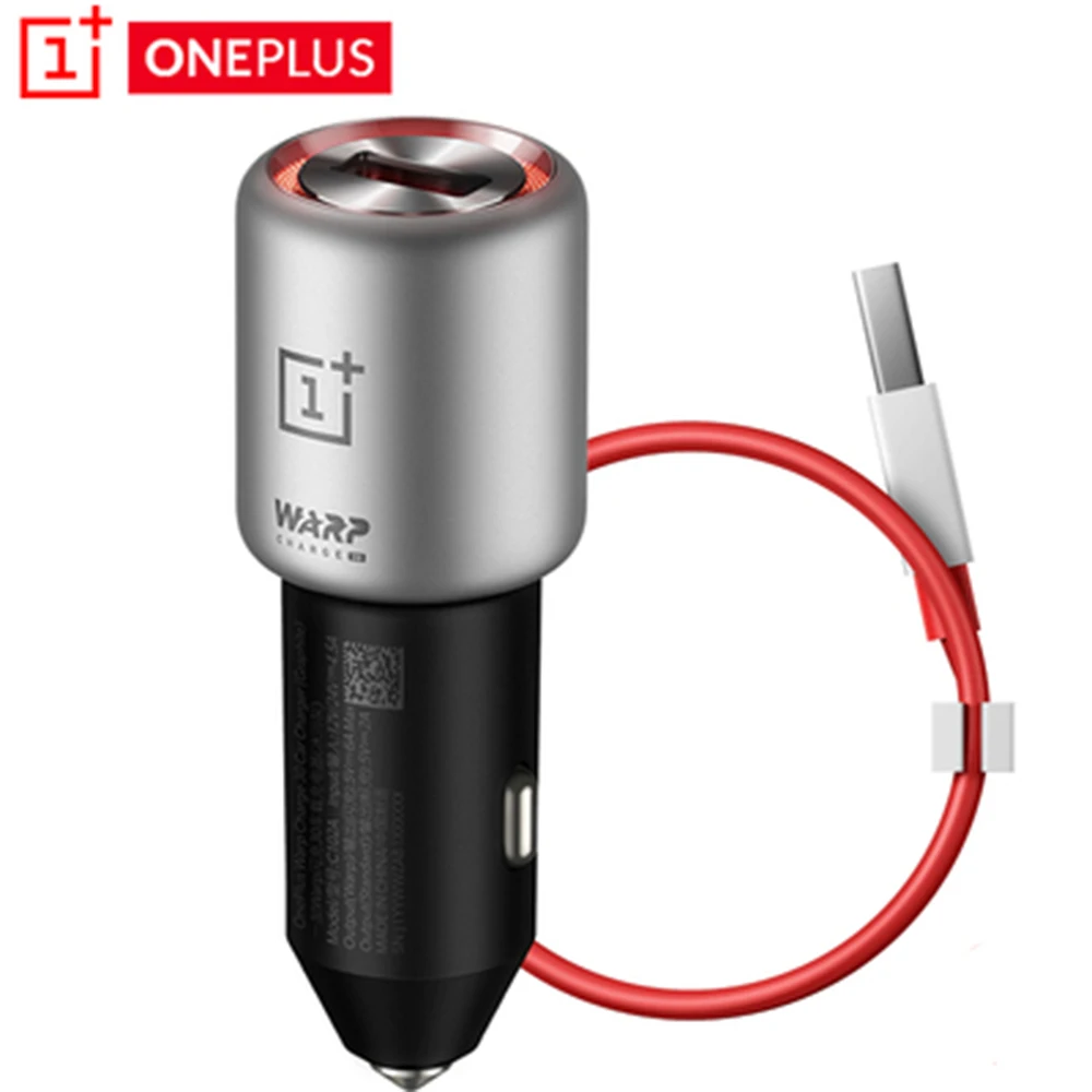 

Original OnePlus Warp Charge 30 Car Charger Oneplus Warp Car Charger Input 12V/24V =4.5A Output 5V/6A Max