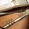 High Quality Rustic Genuine Leather Rings Notebook A5 Spiral Diary Brass Binder Journal Sketchbook Agenda Planner Stationery ► Photo 3/6