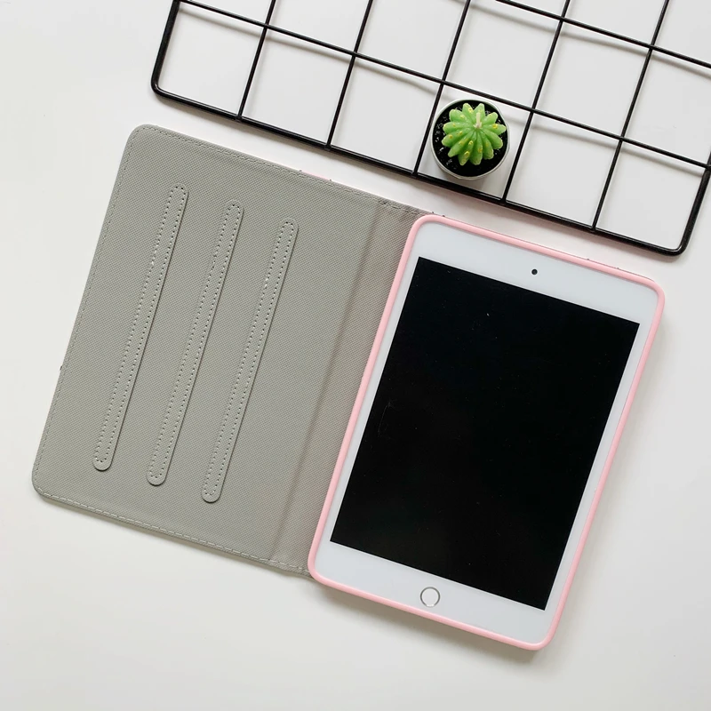 Автоматический будильник смарт-чехол с подставкой для Планшеты ipad Mini1 на возраст 2, 3, 4, 5, ipad air 2 3 pro 10,5 Мультфильм защитный чехол для ipad 2, 3, 4 18 9,7