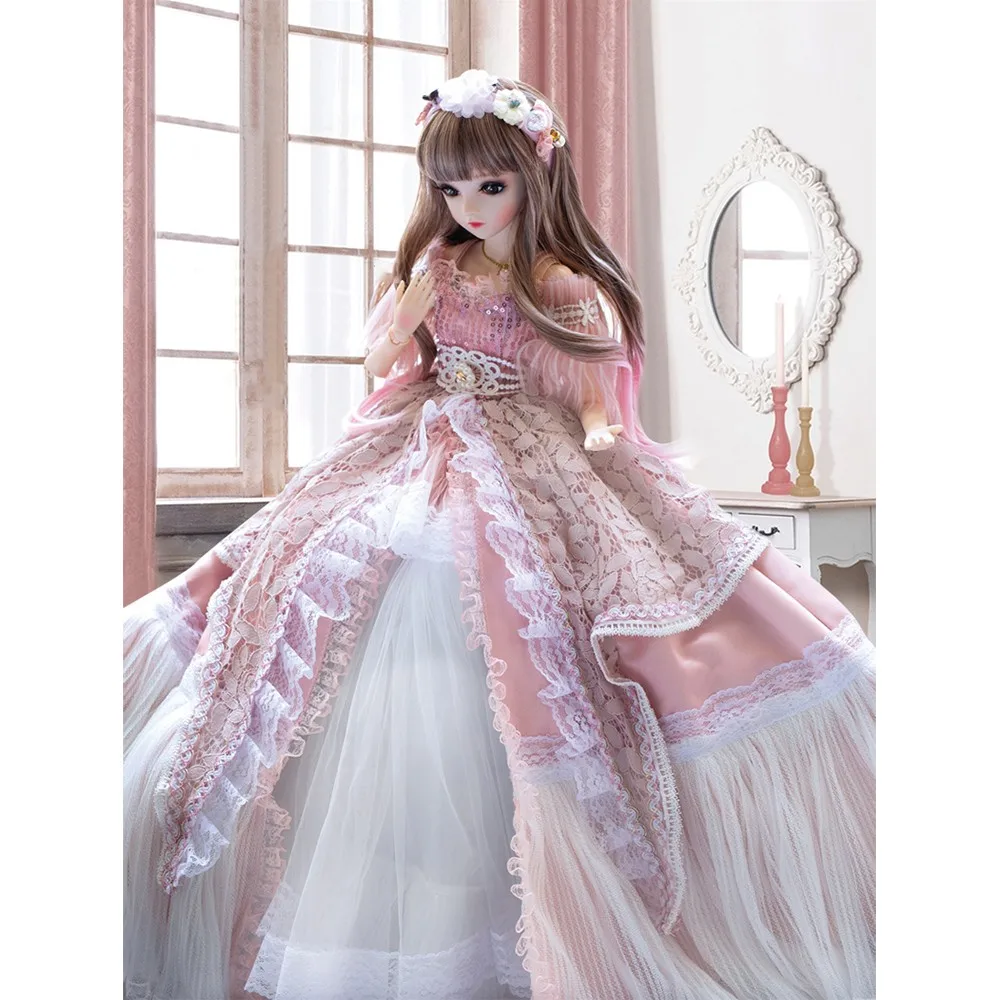 BJD, 1/3, куклы, макияж, полный набор, Модная Современная BJD кукла, ручная модификация, 60 см, BJD, куклы принцессы для девочек, подарки на день рождения, детские игрушки - Цвет: BB6201-5