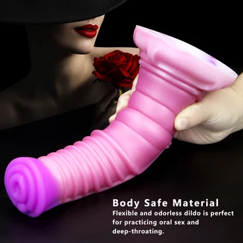 Soft Realistic Fox Dog dildo suction double layer silicone Fake penis lifelike Sex Toys For women sex masturbator Monster dildos 5