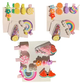 

18pcs Resin Hairpin Bobby Pin Kids Kawaii Hairdress for Baby Girls Colorful