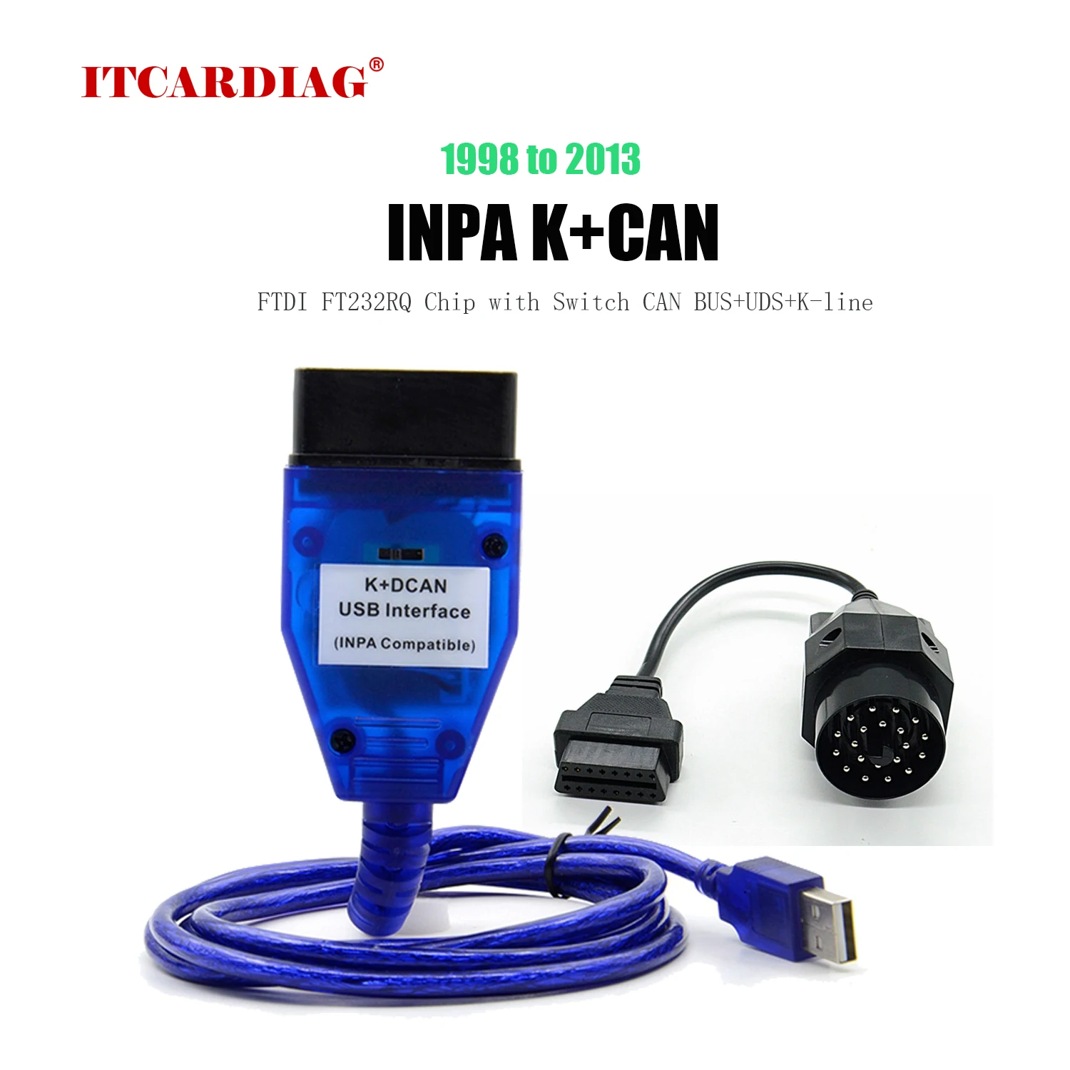 Для BMW INPA K + CAN с чипом FT232RQ переключателем для DCAN USB интерфейс 1998 до 2013 Inpa |
