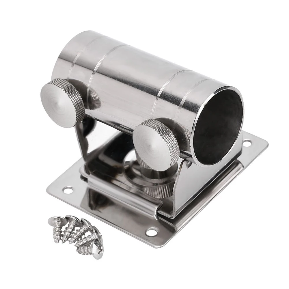 

Fix Bracket Umbrella Holder Practical Anti-rust Multifunction Stainless Steel Durable Tackle Fishing Box Stand Thickened Sturdy