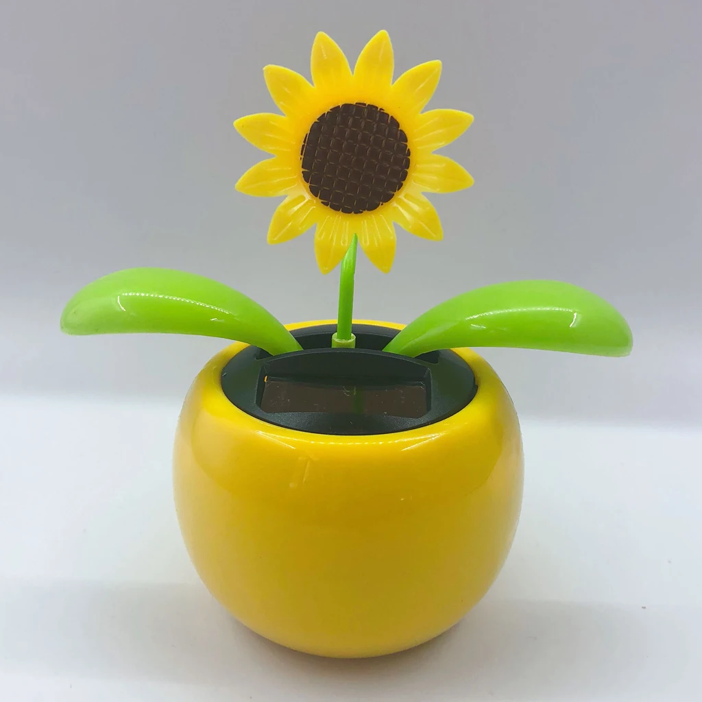 Solar Dancing Flower Toy Funny Bobble Head Toys Kids Educational and
